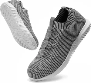 Furuian Slip on Steel Toe Sneakers for Men Women Wide Comfortable Lightweight Work Shoes Indestructible Steel Toe Safety Shoes for Men