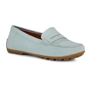 Geox Women's D Kosmopolis Moccasins in Light Blue