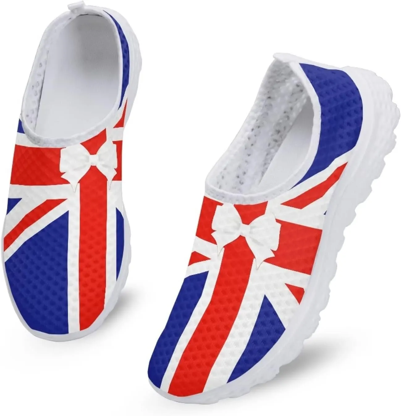 GIFTPUZZ Women Men Casual Non Slip Comfort Walking Shoes Soft Lightweight Slip On Sneakers
