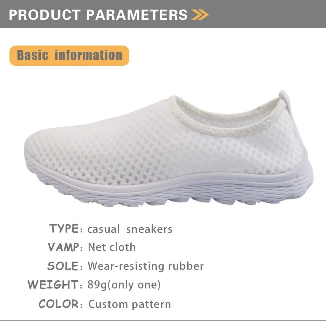 GIFTPUZZ Women Men Casual Non Slip Comfort Walking Shoes Soft Lightweight Slip On Sneakers