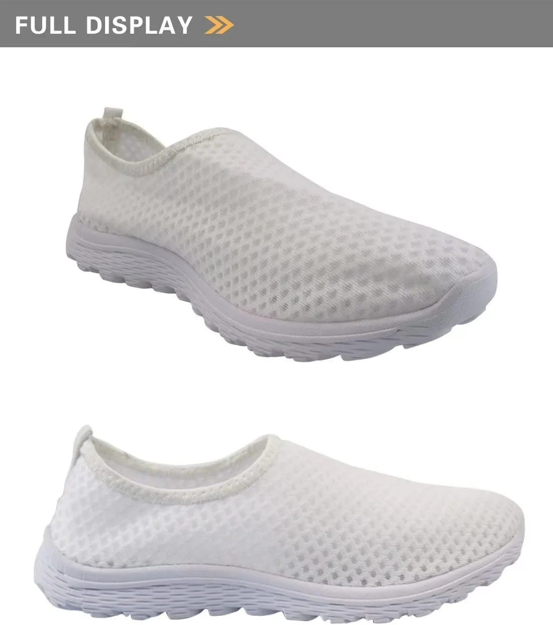 GIFTPUZZ Women Men Casual Non Slip Comfort Walking Shoes Soft Lightweight Slip On Sneakers