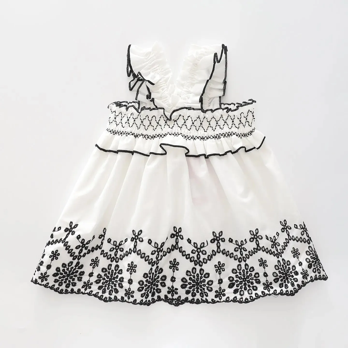 Girls White Summer Top