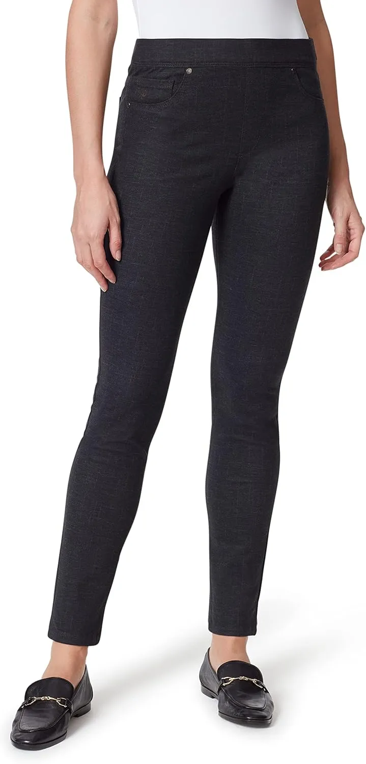Gloria Vanderbilt Women's Avery Ponte Slim Pull on Pant