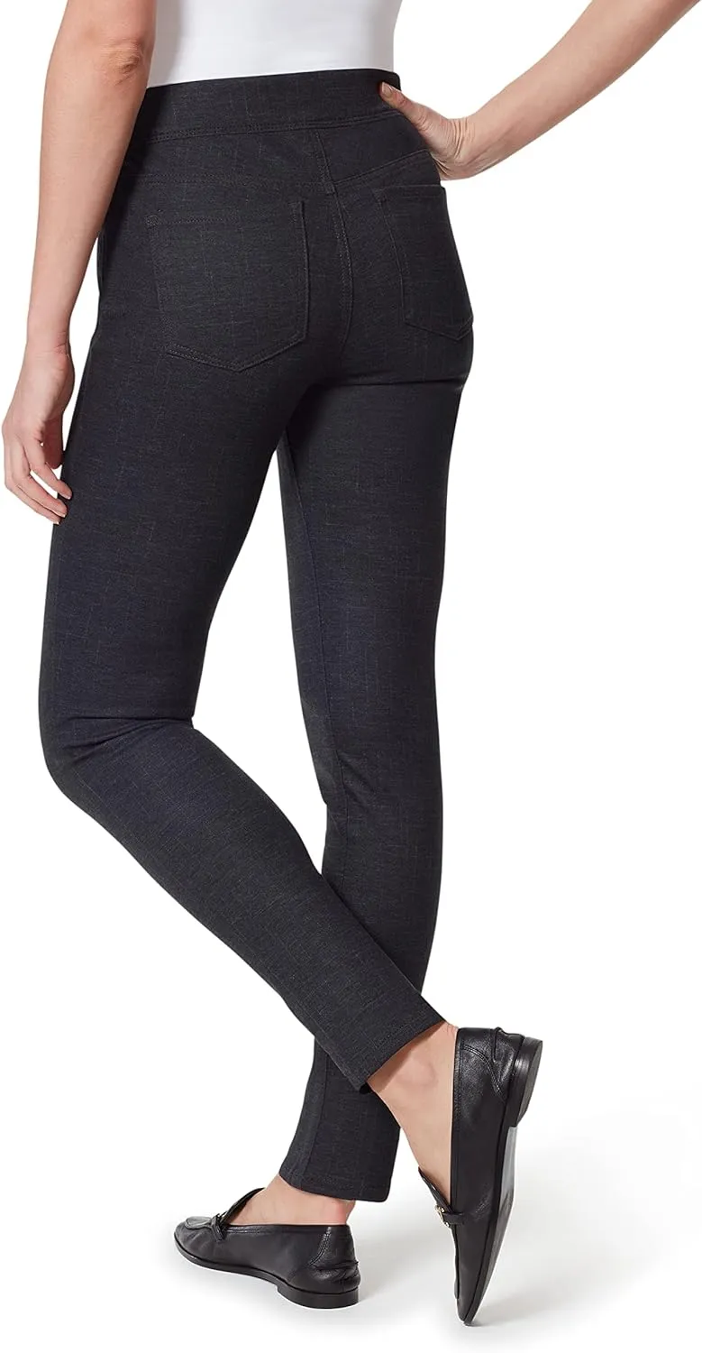 Gloria Vanderbilt Women's Avery Ponte Slim Pull on Pant