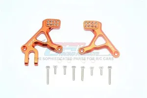 GPM for Traxxas TRX-4 Defender / TRX-4 Tactical Unit Upgrade Parts Aluminum Front Adjustable Shock Tower - 2Pc Set Orange