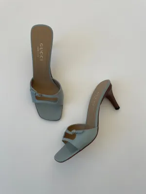 Gucci by Tom Ford mint double strap sandal heels (EU 39 / US 8.5)