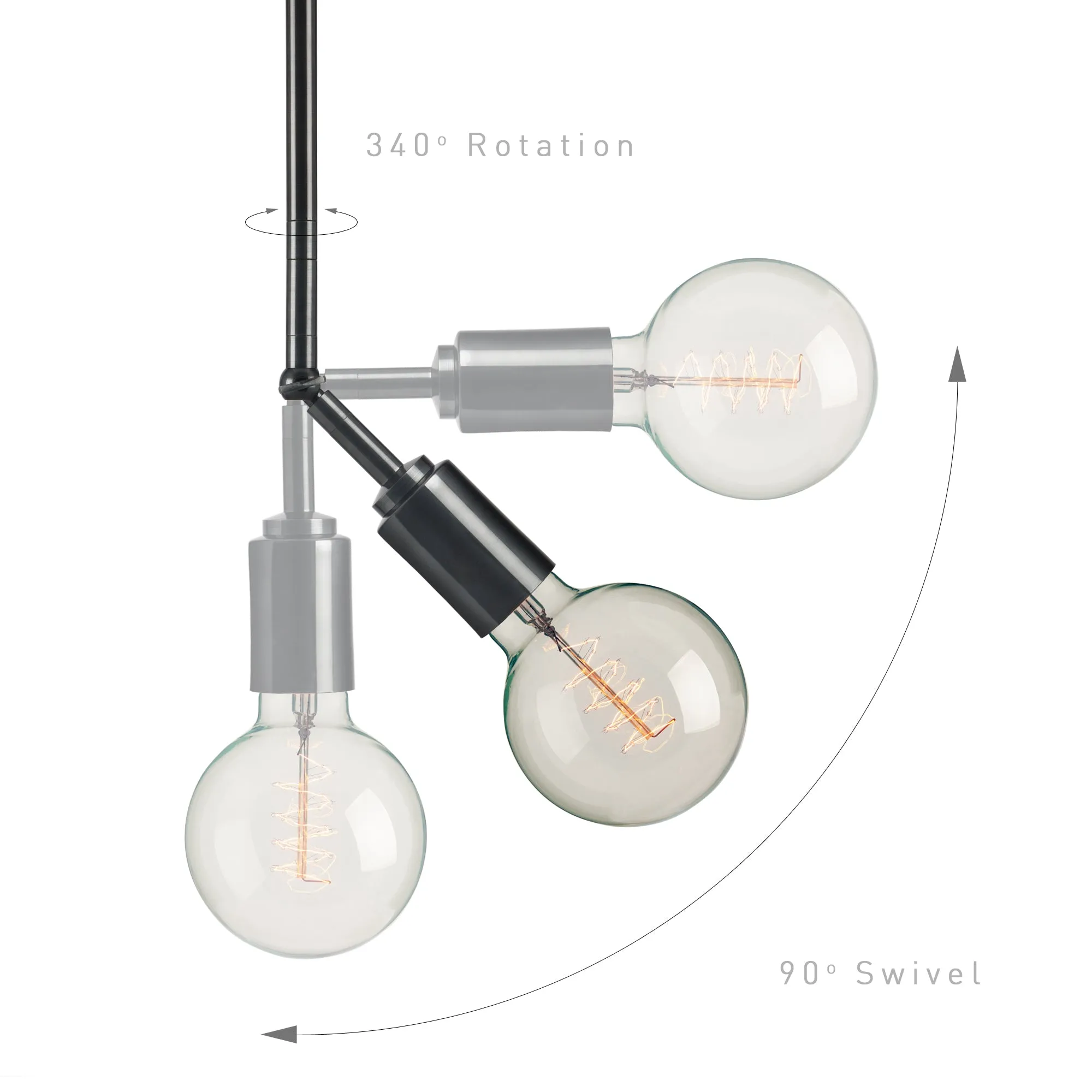 Gunmetal Grey Winston Pendant Light