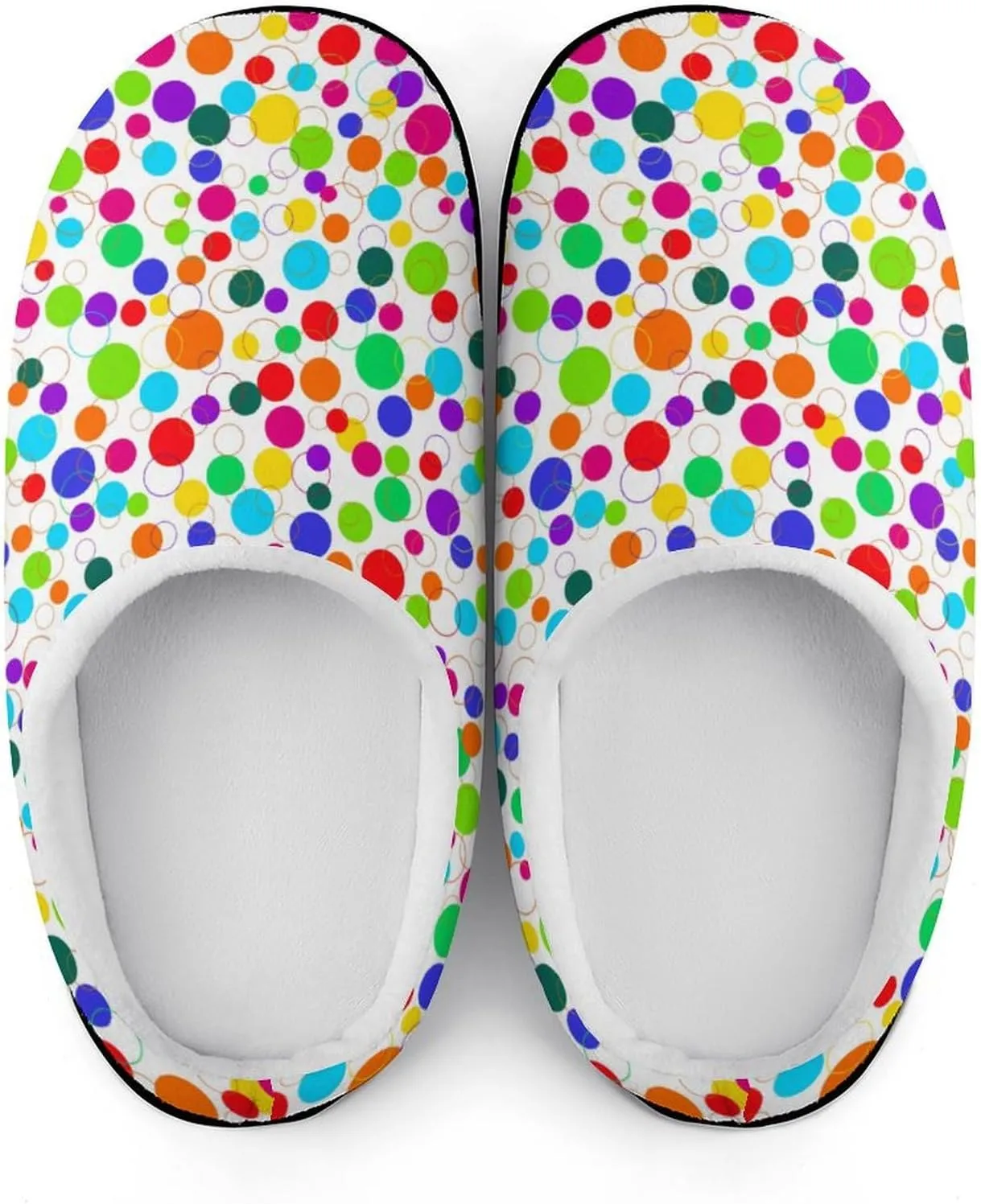 Halloween Checkered Clog Slippers For Womens Ladies Non-Slip Home Slippers Cotton Slipper Slip-On Shoes Indoor Outdoor
