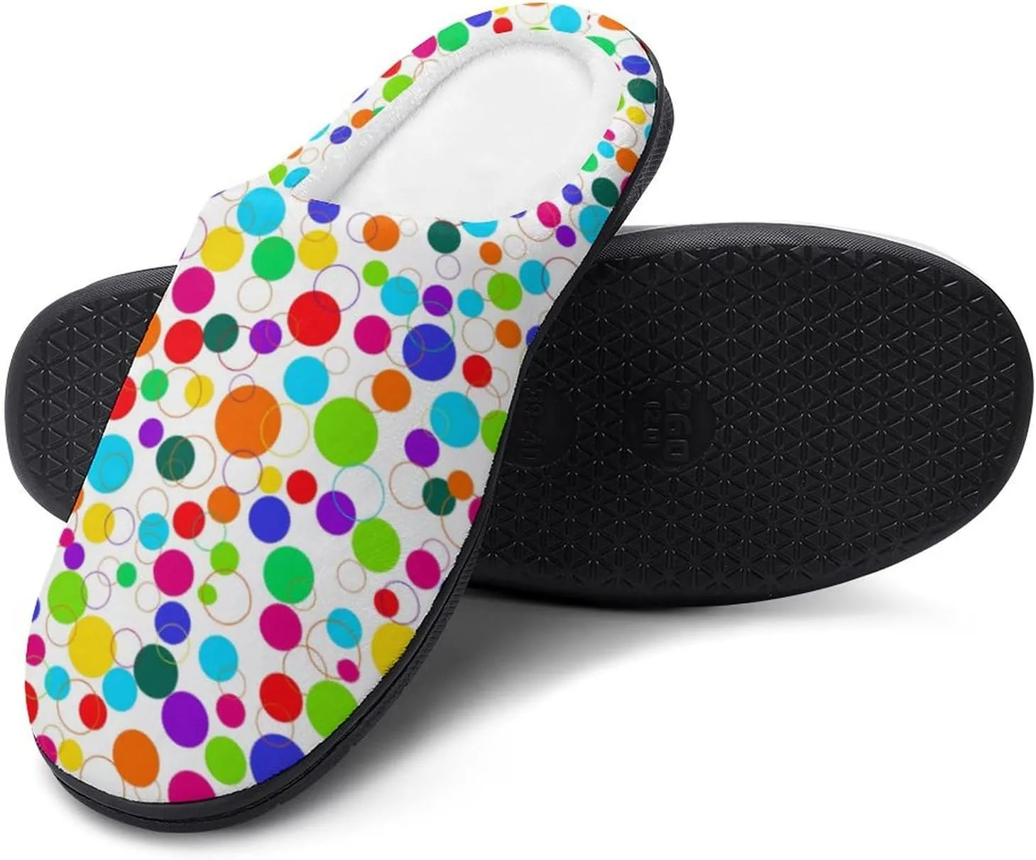 Halloween Checkered Clog Slippers For Womens Ladies Non-Slip Home Slippers Cotton Slipper Slip-On Shoes Indoor Outdoor