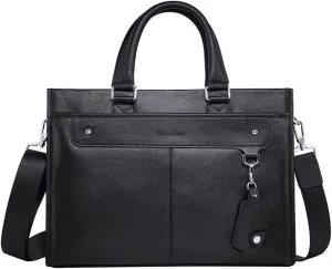 Handbag Business Cowhide Single Shoulder Large Capacity Crossbody Bag Men's Leather Briefcase