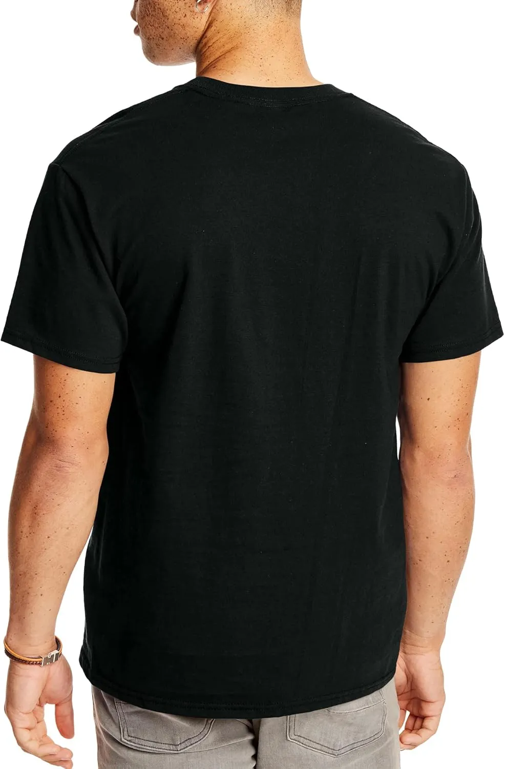 Hanes Men's Heavyweight Pocket T-Shirt, Beefy-T Full-Cut Cotton Pocket Tee for Men, Crewneck T-Shirt For Men, 1 or 2 Pack