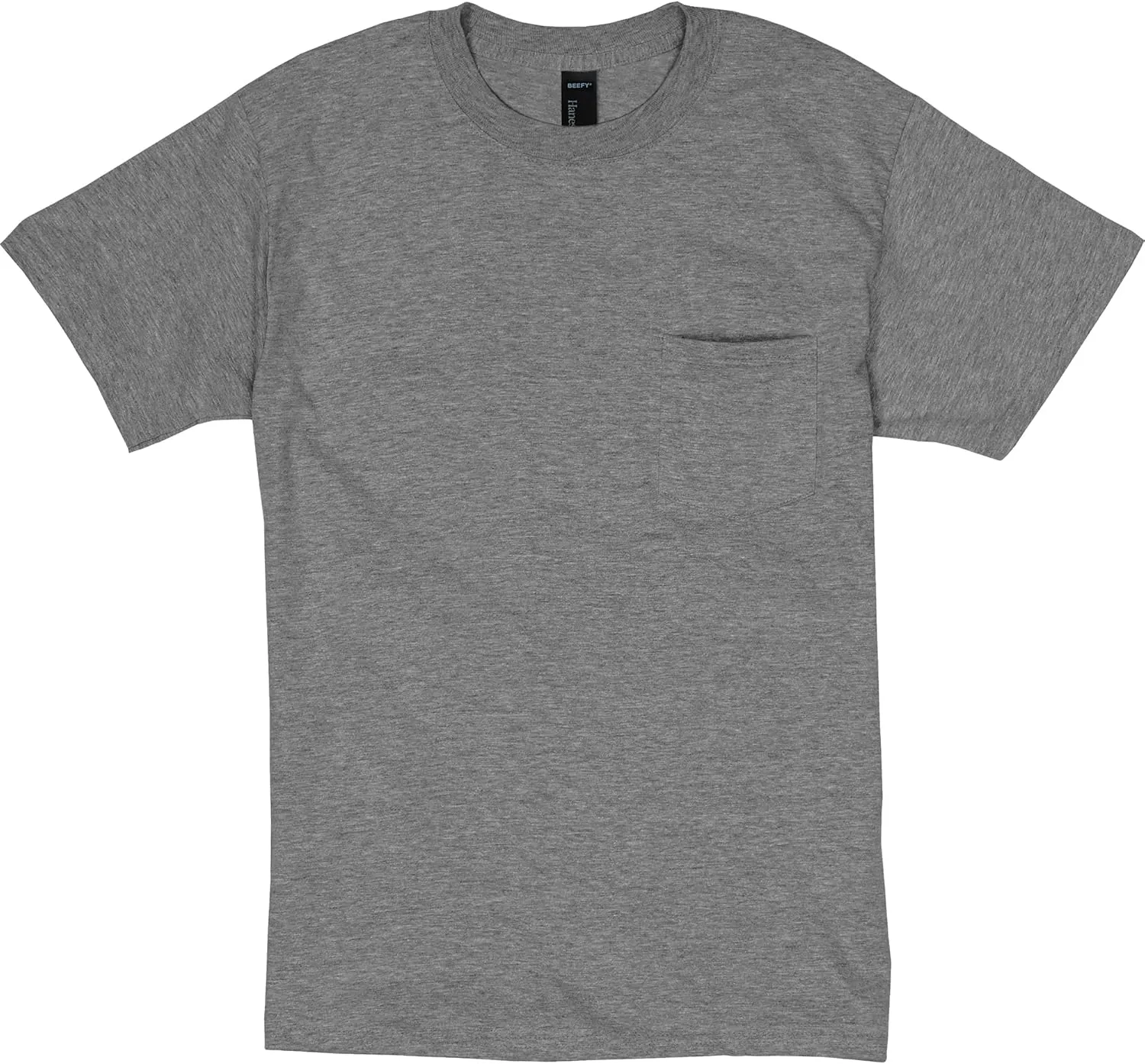 Hanes Men's Heavyweight Pocket T-Shirt, Beefy-T Full-Cut Cotton Pocket Tee for Men, Crewneck T-Shirt For Men, 1 or 2 Pack