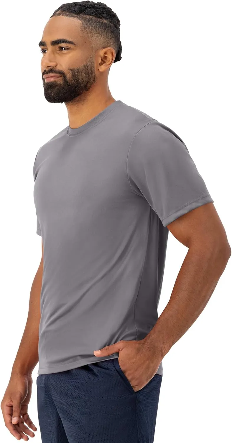 Hanes Men's T-shirt Pack, Cool Dri Moisture-wicking Performance T-shirt, Performance Tee, 40  Upf Protection, 2-pack
