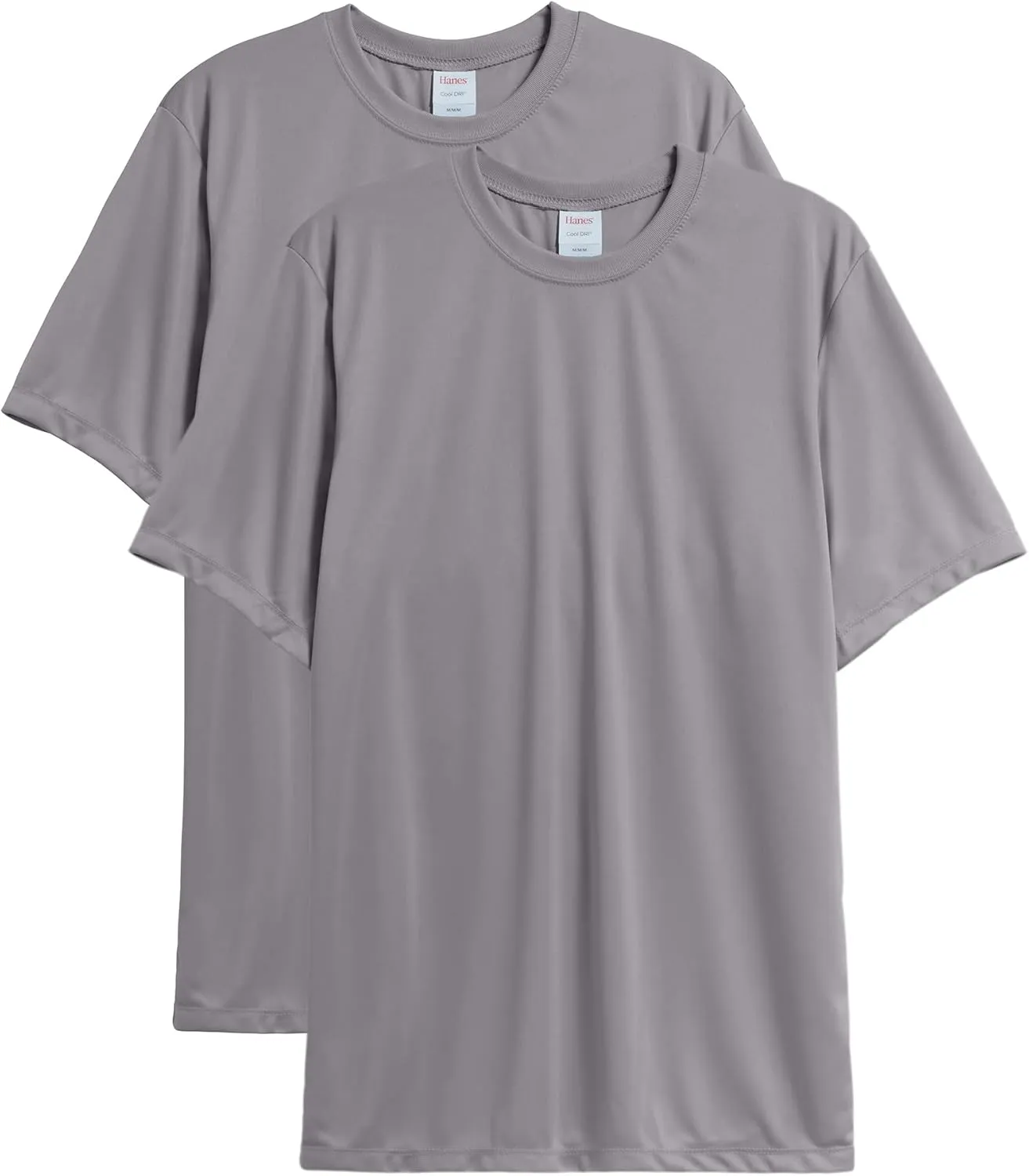 Hanes Men's T-shirt Pack, Cool Dri Moisture-wicking Performance T-shirt, Performance Tee, 40  Upf Protection, 2-pack