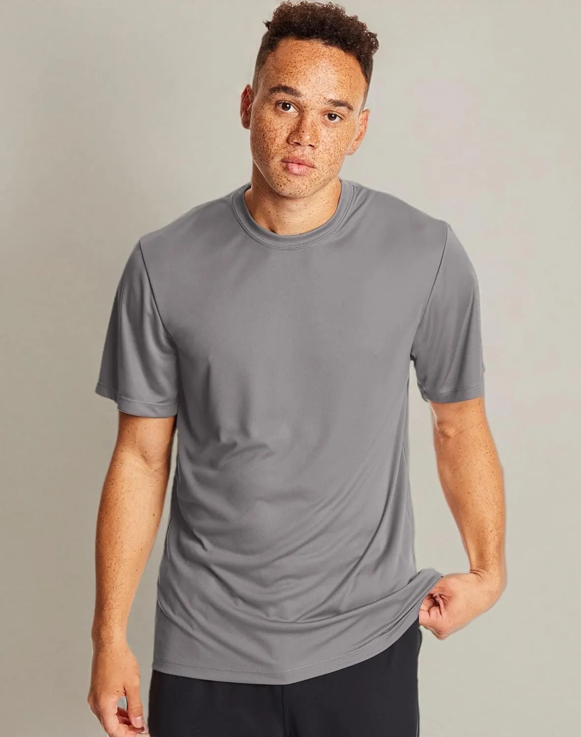 Hanes Men's T-shirt Pack, Cool Dri Moisture-wicking Performance T-shirt, Performance Tee, 40  Upf Protection, 2-pack