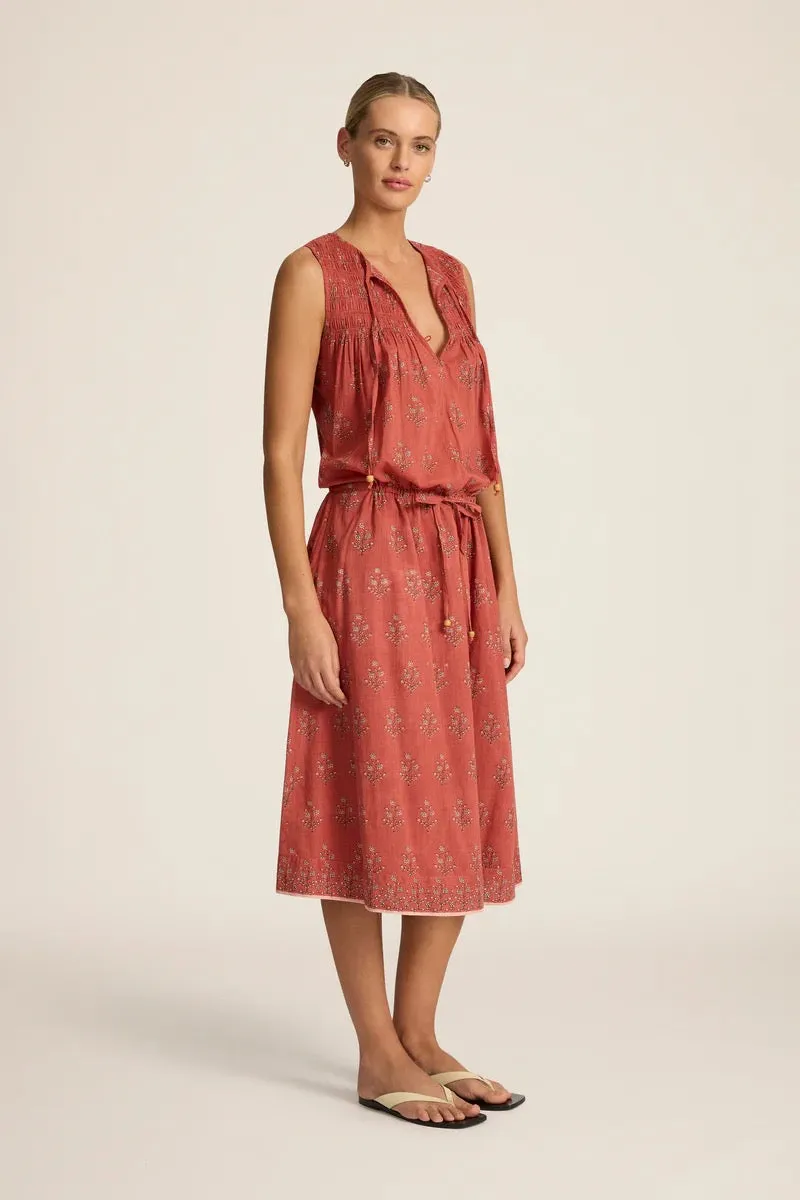 Hannah Art Wear Alejandra Midi Dress Palma Quartz