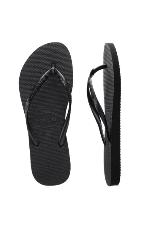 HAVAIANAS - SLIM THONGS - BLACK