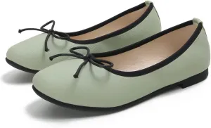 Hee grand Women Square Toe Cute Bow-Knot Ballet Shoes Solid Slip-On Flats Comfort Work Shoes Light Weight Loafers