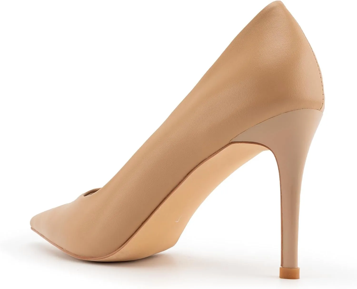 heelchic Stiletto Heels for Women Pointed Toe High Heels Slip-on Pumps Closed Toe Heels Wedding Dress Pumps