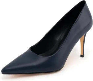 heelchic Stiletto Heels for Women Pointed Toe High Heels Slip-on Pumps Closed Toe Heels Wedding Dress Pumps