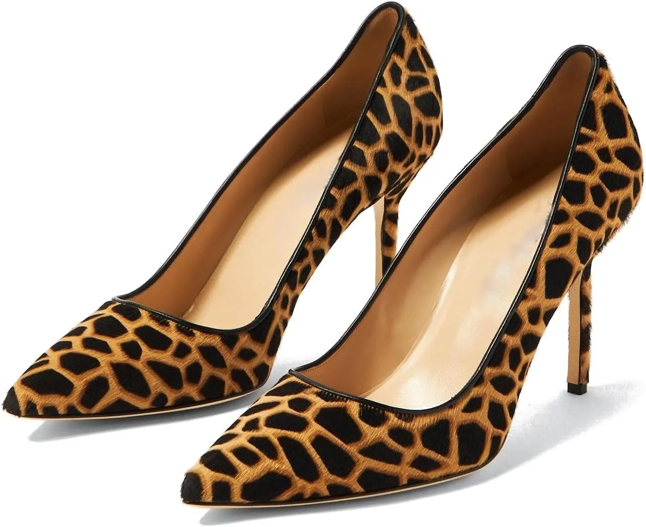 heelchic Stiletto Heels for Women Pointed Toe High Heels Slip-on Pumps Closed Toe Heels Wedding Dress Pumps