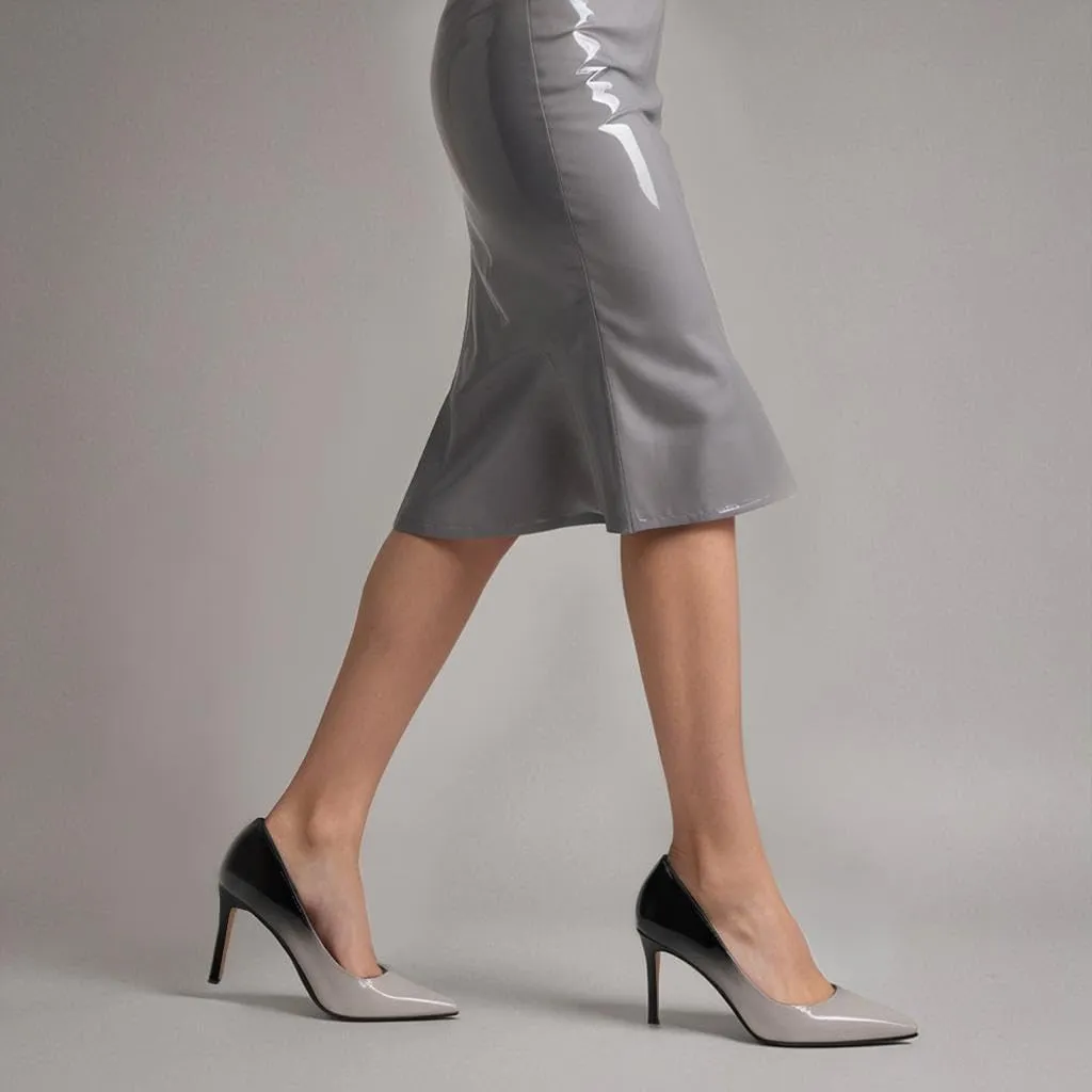 heelchic Stiletto Heels for Women Pointed Toe High Heels Slip-on Pumps Closed Toe Heels Wedding Dress Pumps