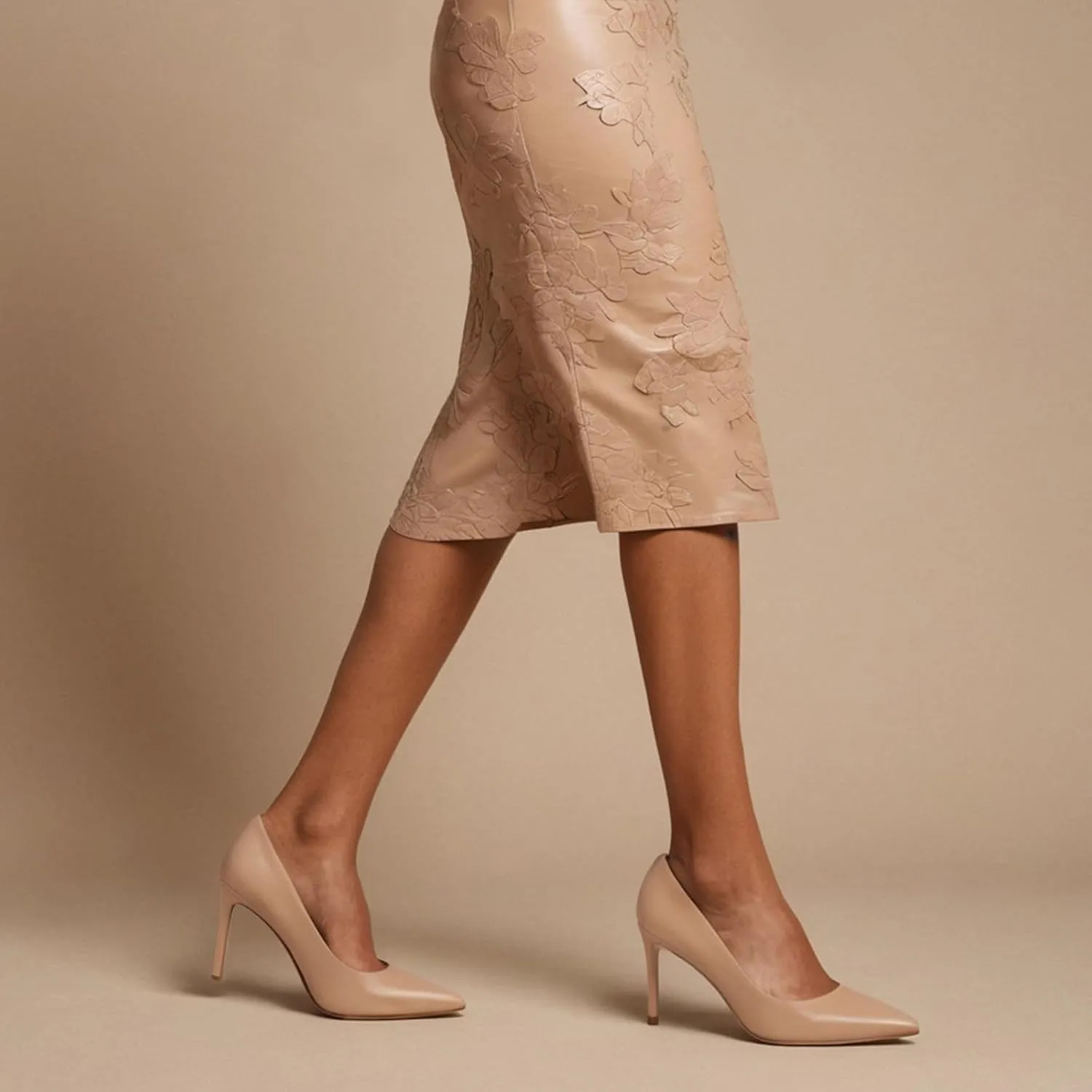 heelchic Stiletto Heels for Women Pointed Toe High Heels Slip-on Pumps Closed Toe Heels Wedding Dress Pumps
