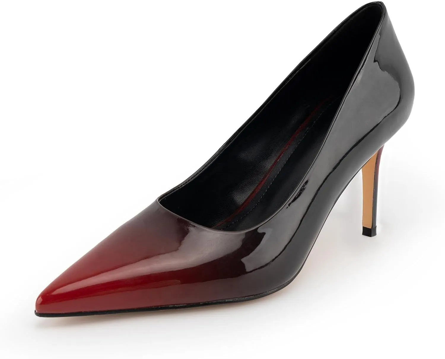 heelchic Stiletto Heels for Women Pointed Toe High Heels Slip-on Pumps Closed Toe Heels Wedding Dress Pumps
