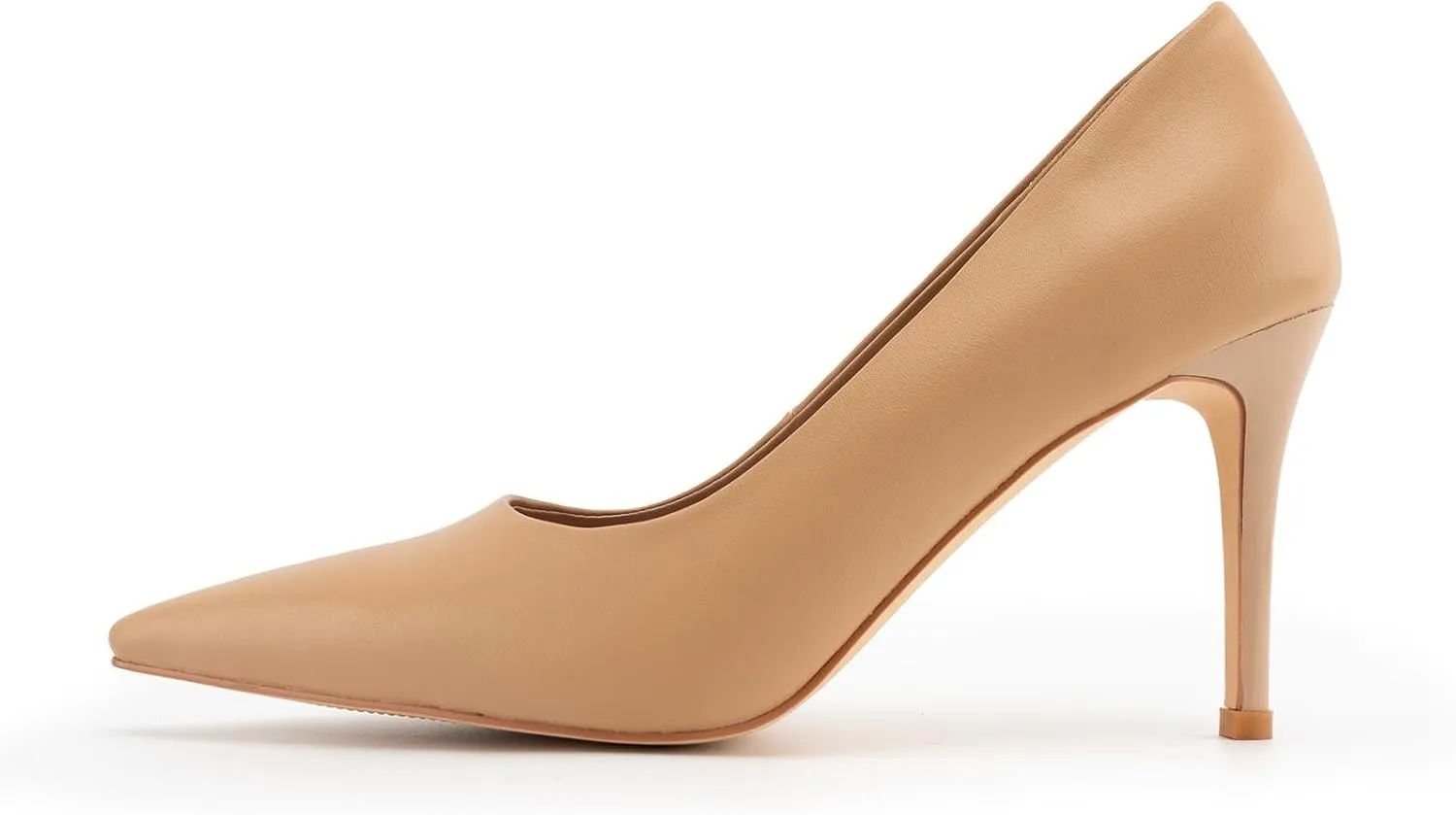 heelchic Stiletto Heels for Women Pointed Toe High Heels Slip-on Pumps Closed Toe Heels Wedding Dress Pumps
