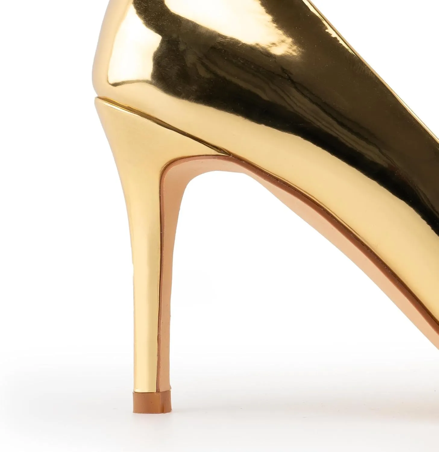 heelchic Stiletto Heels for Women Pointed Toe High Heels Slip-on Pumps Closed Toe Heels Wedding Dress Pumps