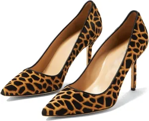 heelchic Stiletto Heels for Women Pointed Toe High Heels Slip-on Pumps Closed Toe Heels Wedding Dress Pumps