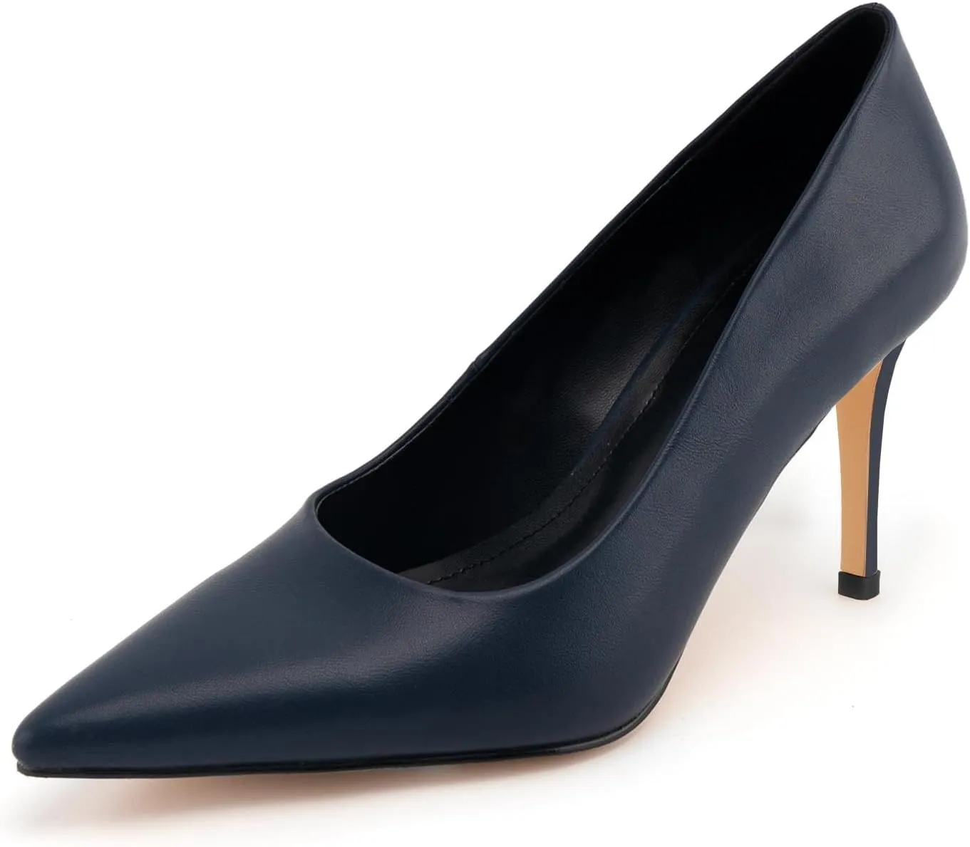 heelchic Stiletto Heels for Women Pointed Toe High Heels Slip-on Pumps Closed Toe Heels Wedding Dress Pumps