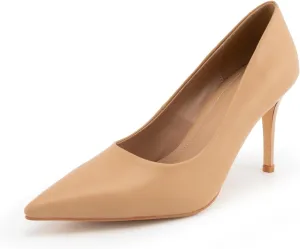 heelchic Stiletto Heels for Women Pointed Toe High Heels Slip-on Pumps Closed Toe Heels Wedding Dress Pumps