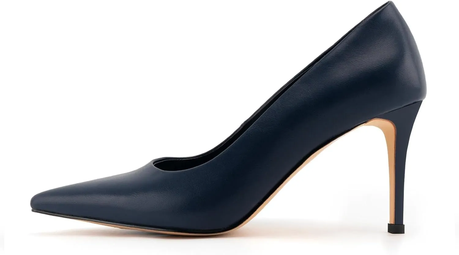 heelchic Stiletto Heels for Women Pointed Toe High Heels Slip-on Pumps Closed Toe Heels Wedding Dress Pumps