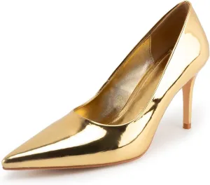 heelchic Stiletto Heels for Women Pointed Toe High Heels Slip-on Pumps Closed Toe Heels Wedding Dress Pumps
