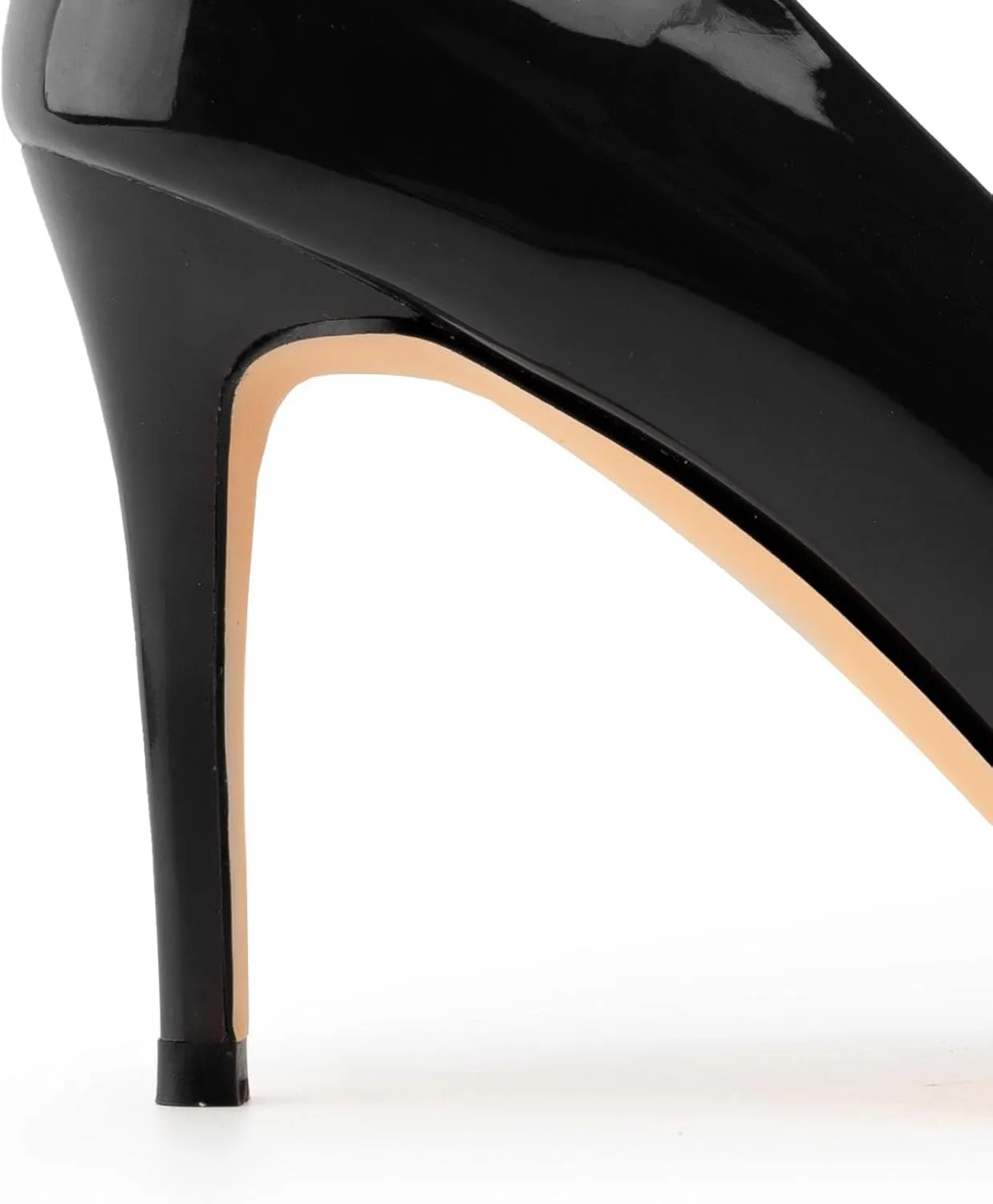 heelchic Stiletto Heels for Women Pointed Toe High Heels Slip-on Pumps Closed Toe Heels Wedding Dress Pumps