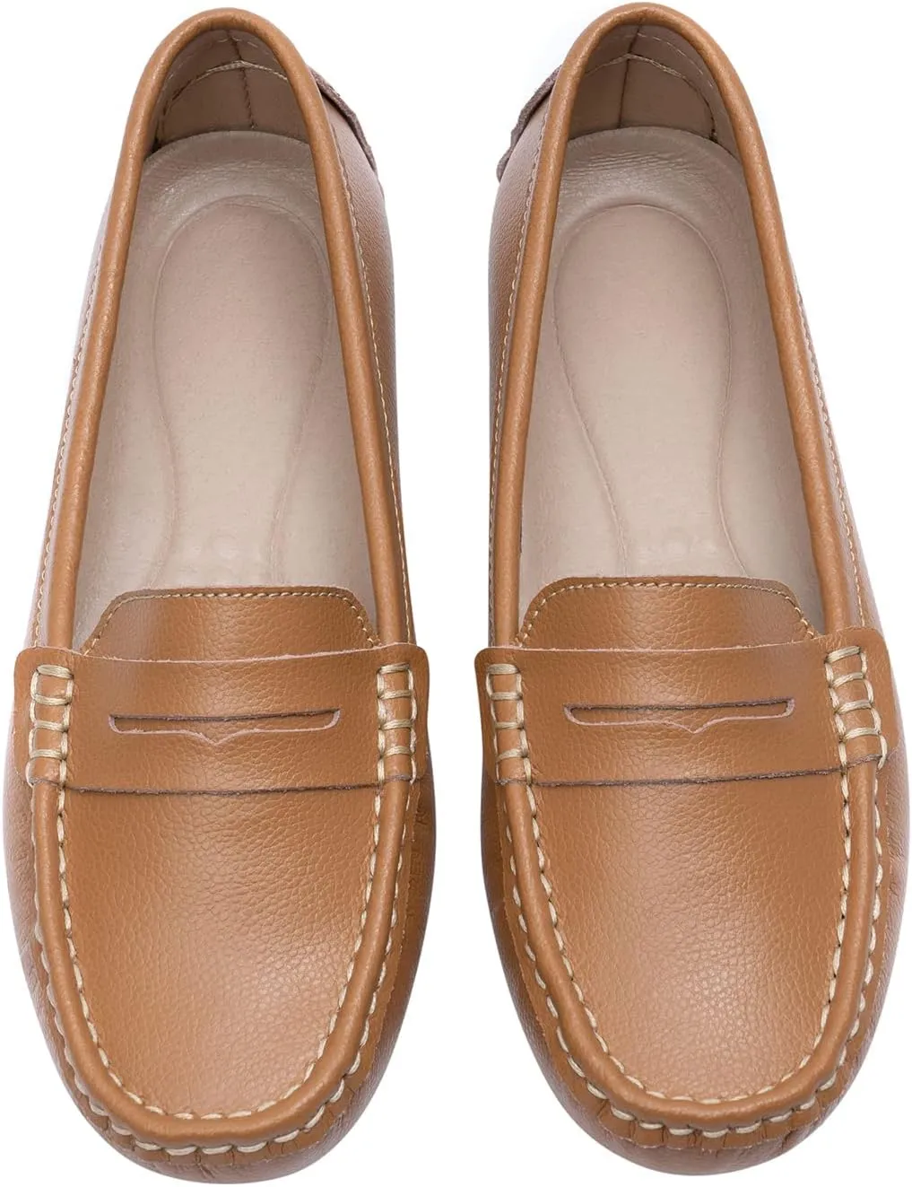 Heydonic Women's Loafers Moccasins Soft Casual Walking Driving Ladies Office Penny Flats Boat Shoes Women Slip On Comfortable Leather