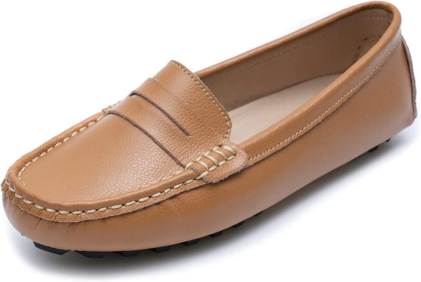 Heydonic Women's Loafers Moccasins Soft Casual Walking Driving Ladies Office Penny Flats Boat Shoes Women Slip On Comfortable Leather