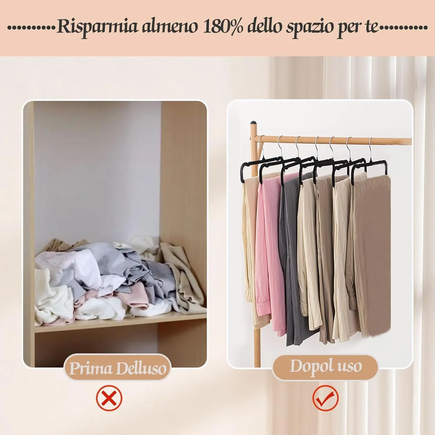 HGYZE Velvet Pants Hangers with Non Slip Bar, 20 Pack Felt Trouser Hanger, Perchas Terciopelo, Percha para Pantalones with 360° Swivel Hook for Spaghetti Strap Dresses, Shorts, Jeans, Slack, Black