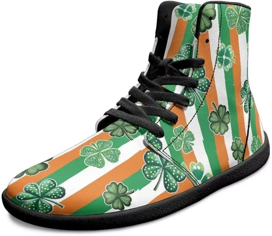 High-Top Barefoot Shoes for Mens Lightweight Anti Slip Casual Walking Slip On Sneakers with Zero Drop Sole
