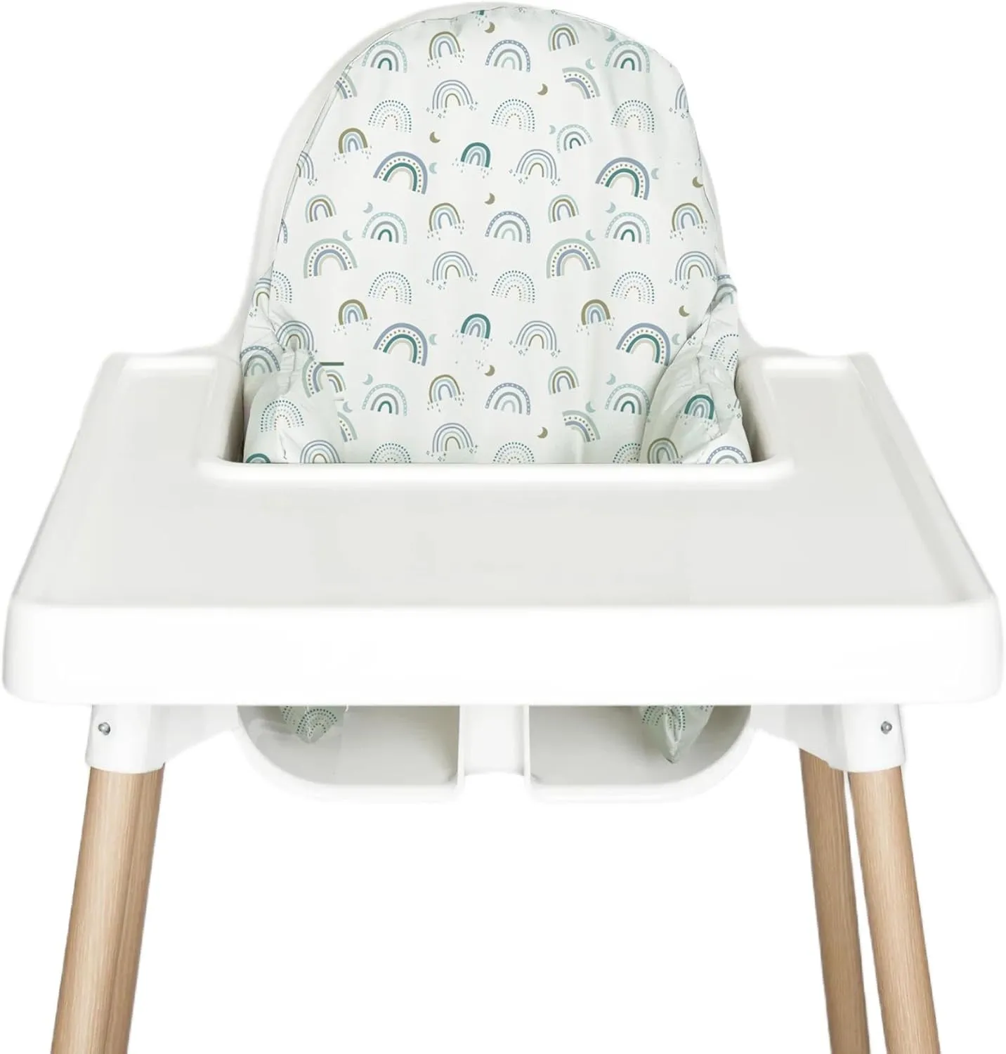 Highchair Insert Cover, Compatible for IKEA Antilop Highchair, High Chair Accessories Stain-Proof and Wipeable Insert Cover (Cushion NOT Included)(Bluerainbow)