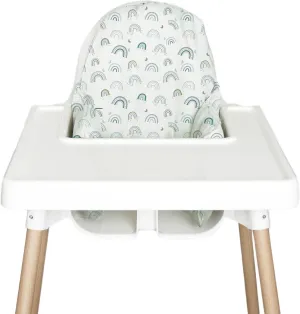 Highchair Insert Cover, Compatible for IKEA Antilop Highchair, High Chair Accessories Stain-Proof and Wipeable Insert Cover (Cushion NOT Included)(Bluerainbow)
