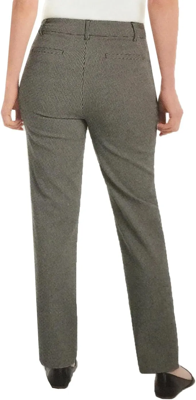 Hilary Radley Women's Mid-Rise Tummy Control Pull On Pant