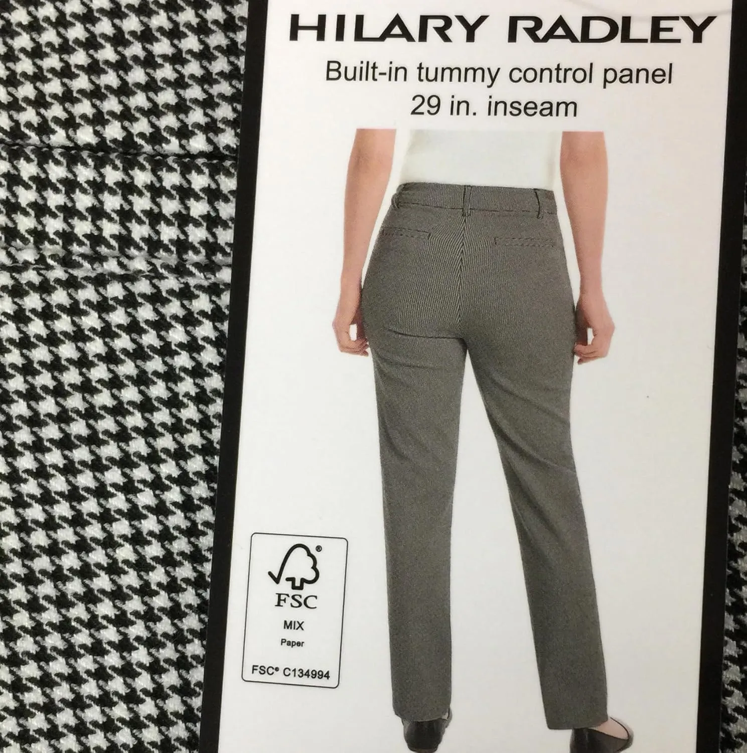Hilary Radley Women's Mid-Rise Tummy Control Pull On Pant