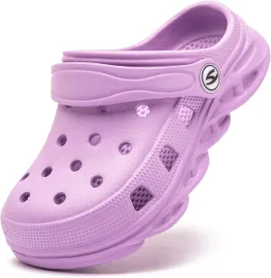 HOBIBEAR Boys and Girls Classic Graphic Garden Clogs Slip on Water Shoes(Toddler/Little Kids/Big Kids)