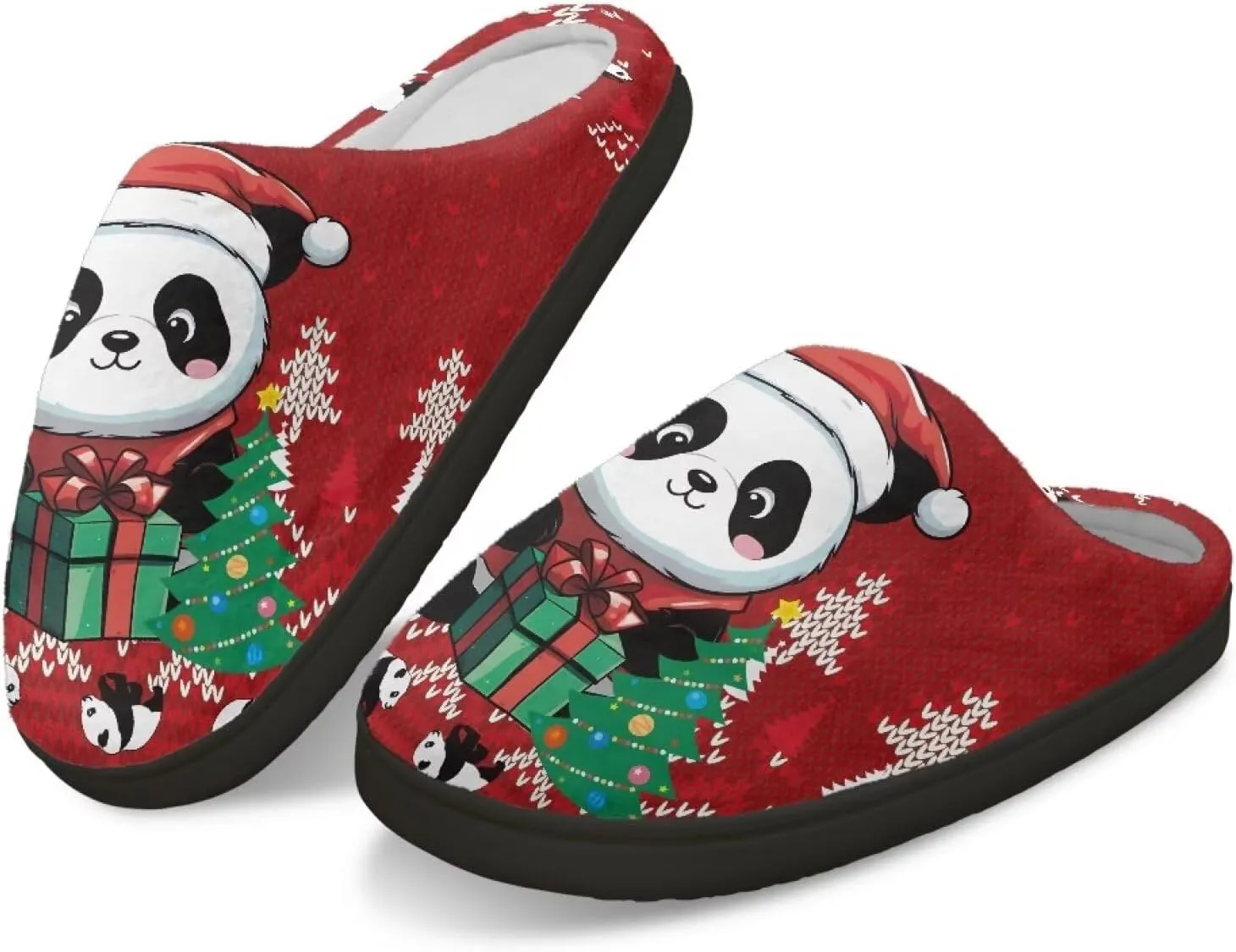 Holiday Thanksgiving Couple Slippers for Women & Men - Indoor Soft Warm Bedroom Slippers
