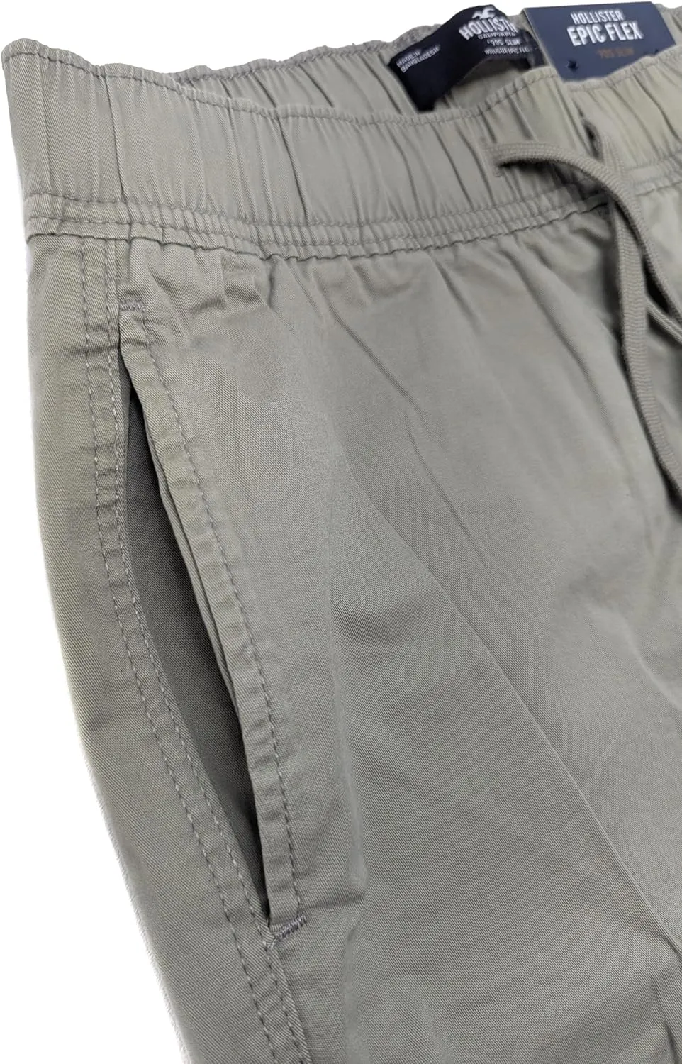 Hollister California Men's Epic Flex Slim Pull-On Twill Pants HOM-51