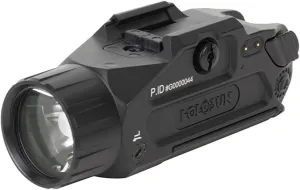 HOLOSUN P.ID Dual Pistol Mounted White Light with Visible Green & IR Laser - High/Low Output Modes 800/400 Lumen Rechargeable Waterproof Aluminum Handgun Light - Type A Charger & Multi-Tool Included