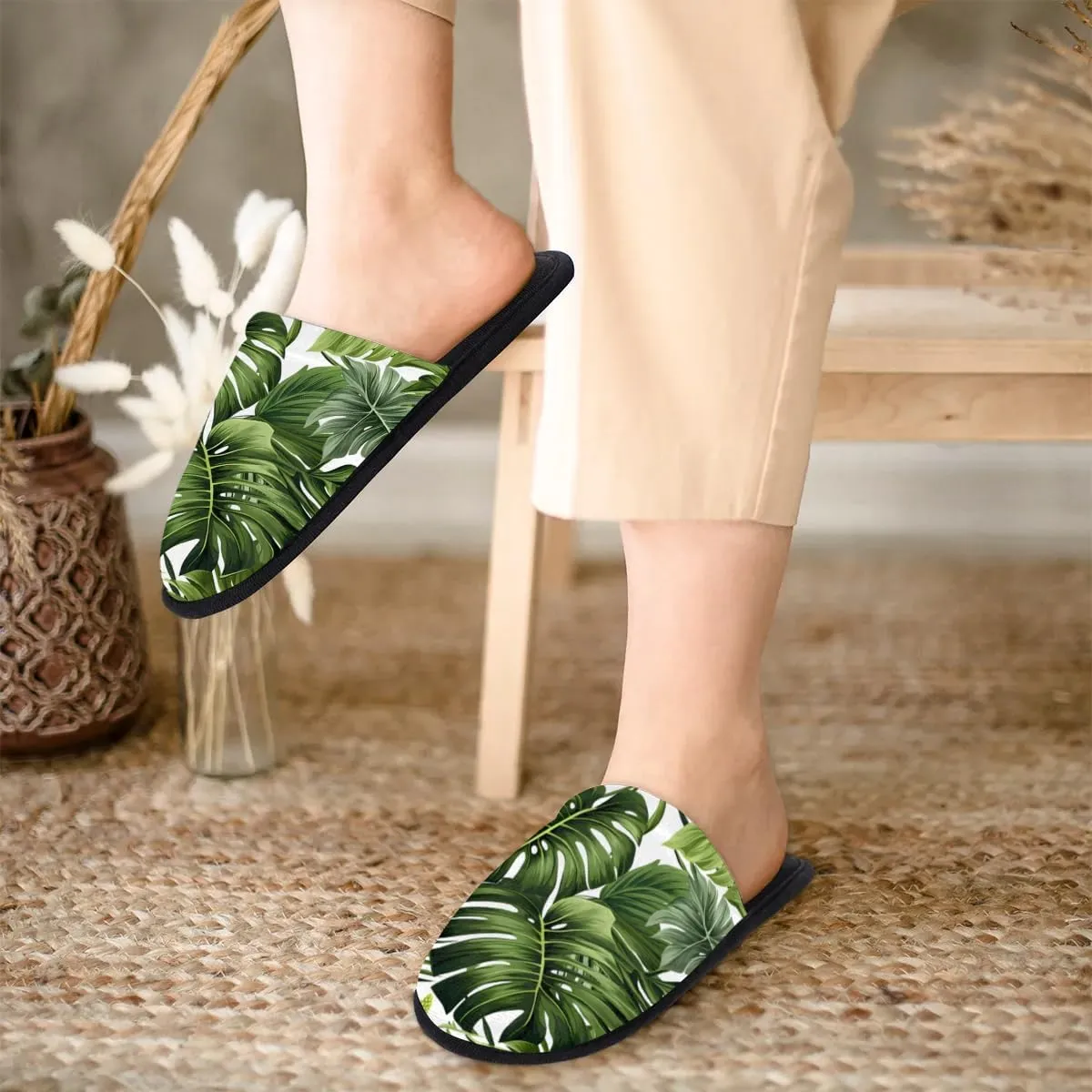 House Slippers for Women Men Soft Cozy Non Slip Lightweight Winter House Shoes for Indoor Outdoor