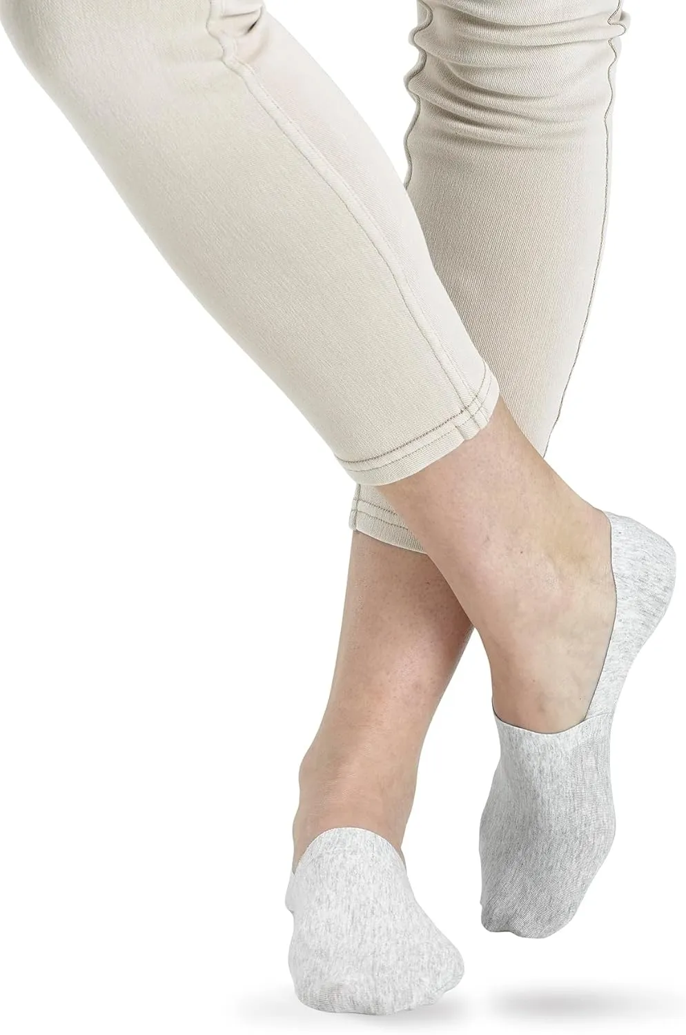 HUE Women's Perfect Edge Cotton Loafer Liner Socks